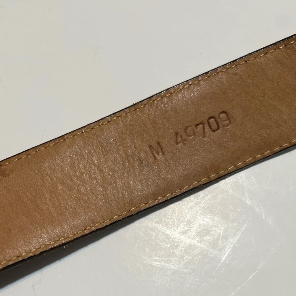 Brighton brown leather belt